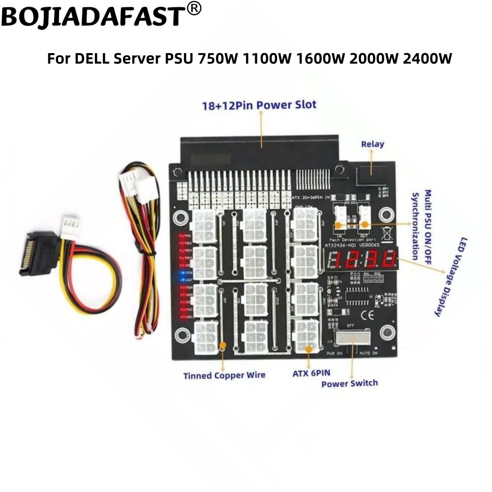 Synchronización de placa de ru - 2400W Server Psu Breakout Board reseña y precio