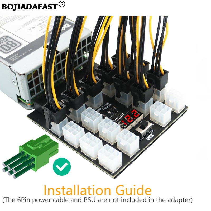 Placa de conexión de fuente de - 2400W Server Psu Breakout Board reseña y precio
